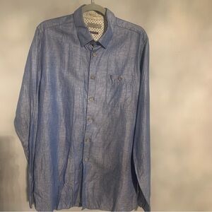 Ted Baker Blue Chambray Casual Shirt